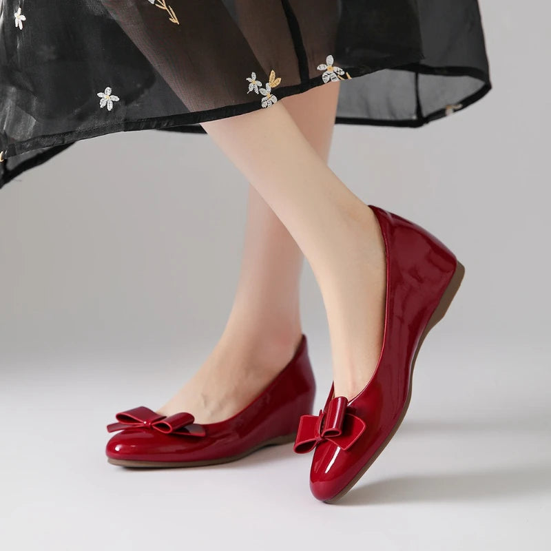 Vintage Invisible Wedge Heel Mary Jane Shoes | Women's Slip-On Wedge Heel Pumps Axl
