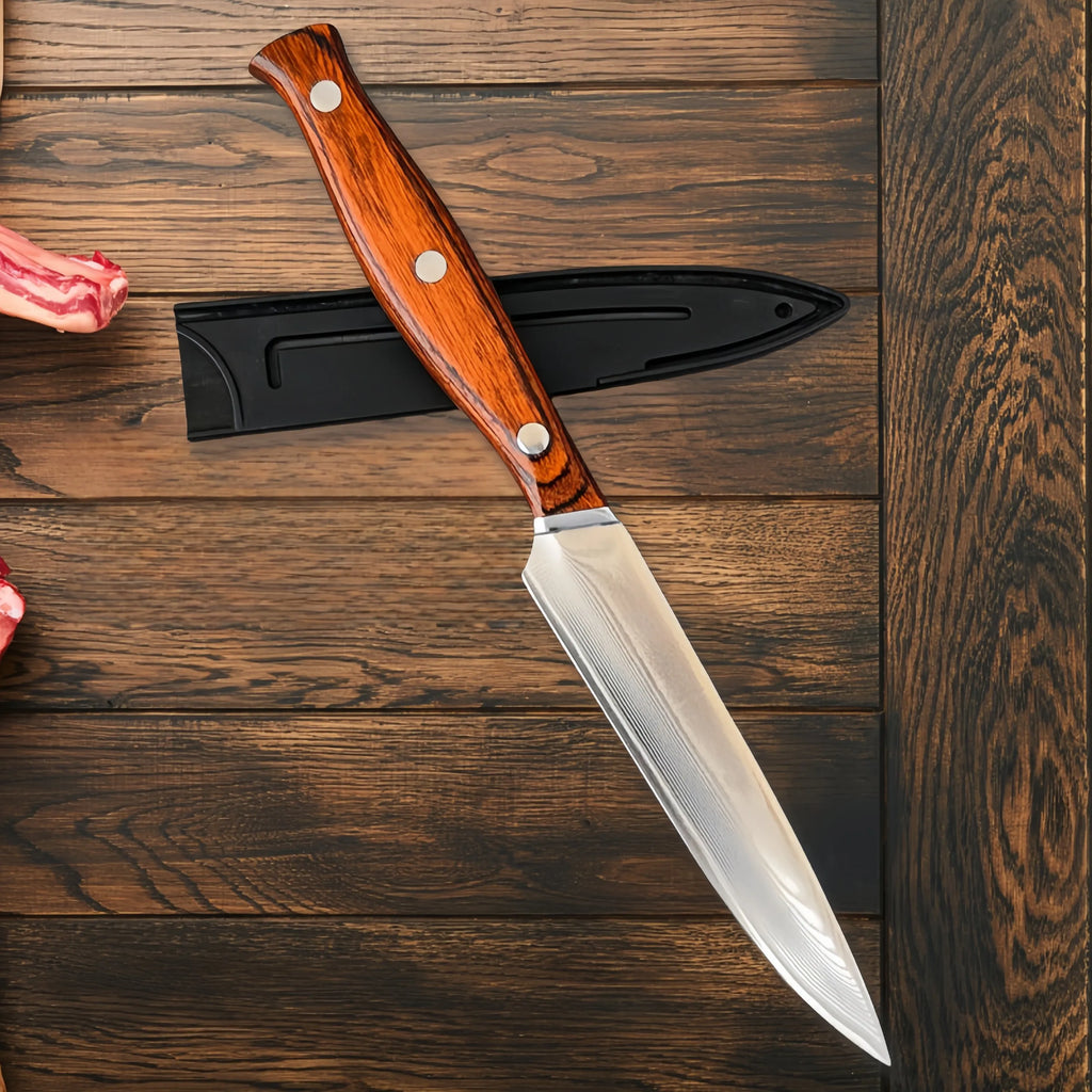67-Layer Damascus VG10 Paring Knife – Fruit & Steak Knife Damascus Paring Knife Axl