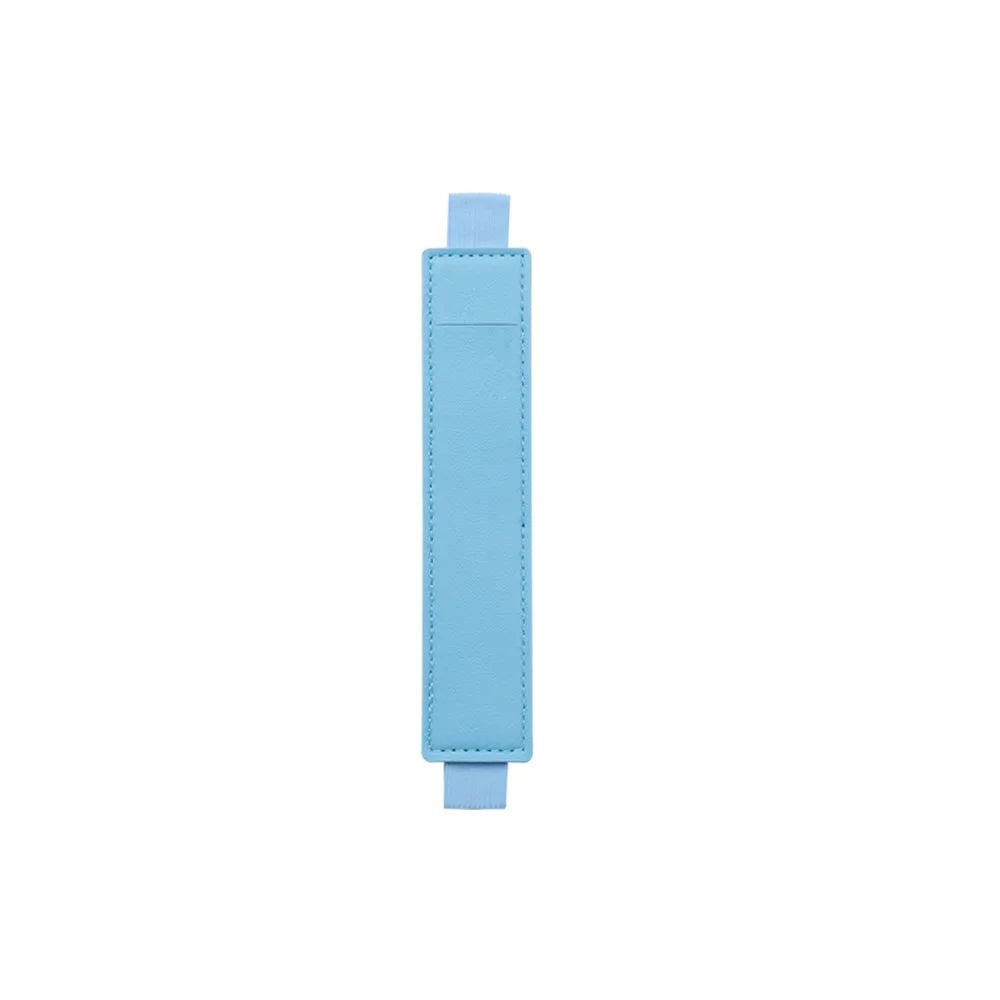 PU Leather Elastic Pen Holder – Adjustable Notebook Pen Sleeve Notebook Pen Holder Axl BlueB-1pcs