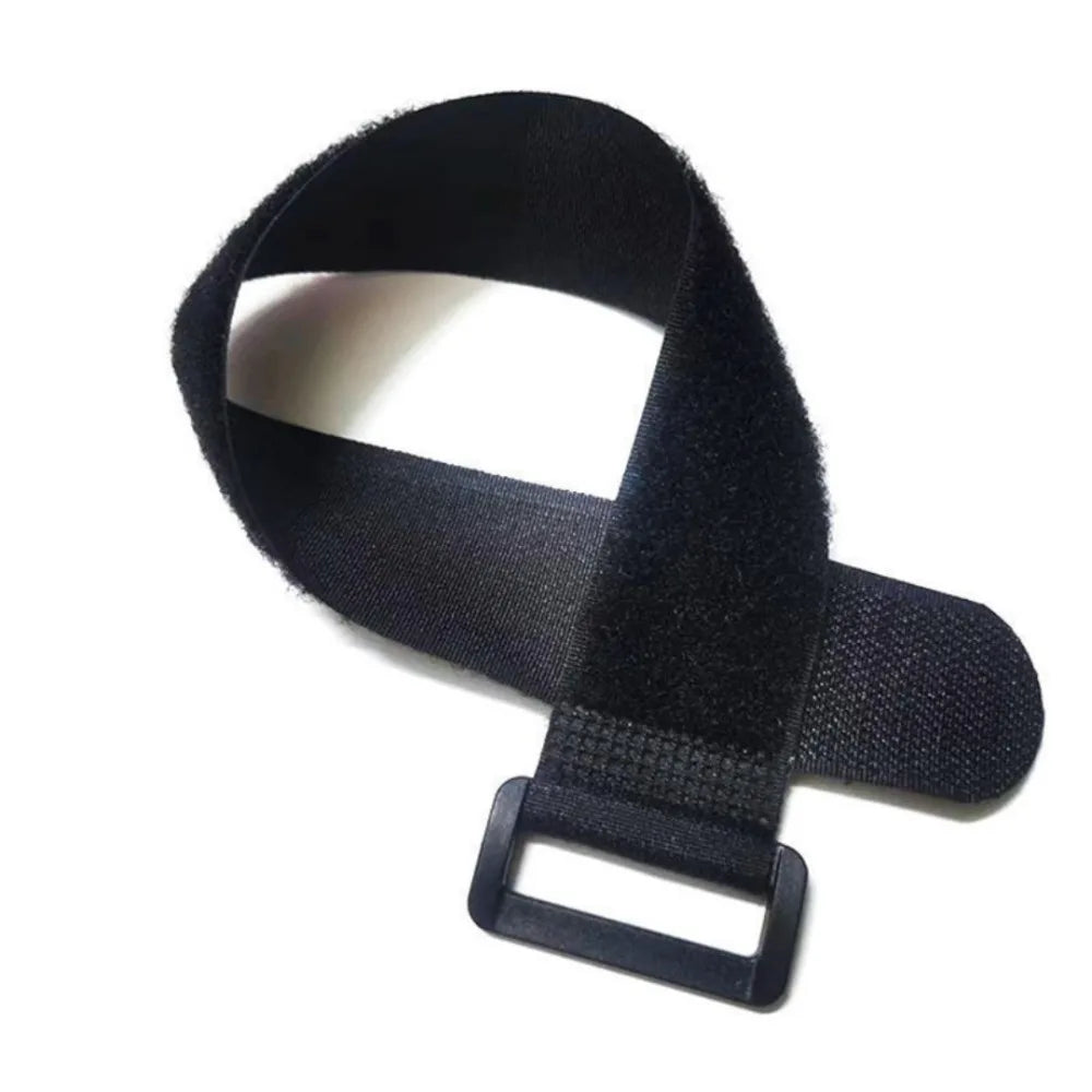 10-Pack Self-Adhesive Hook & Loop Cable Zip Ties – Black Cable Management Ties Axl