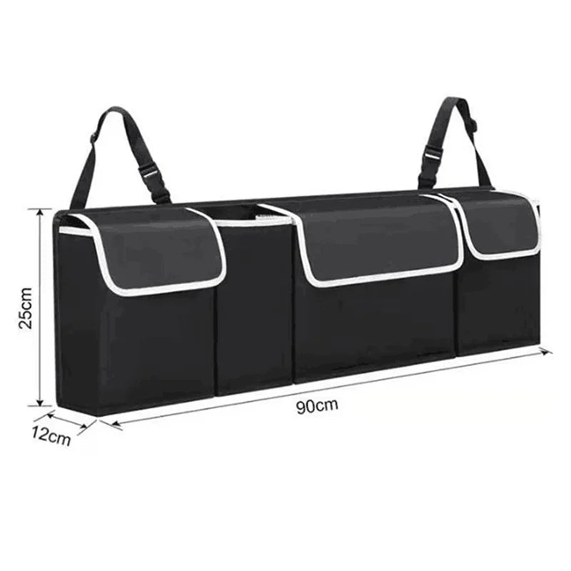 Car Seat Back Organizer – High-Capacity Oxford Storage Bag Car Seat Organizer Axl black