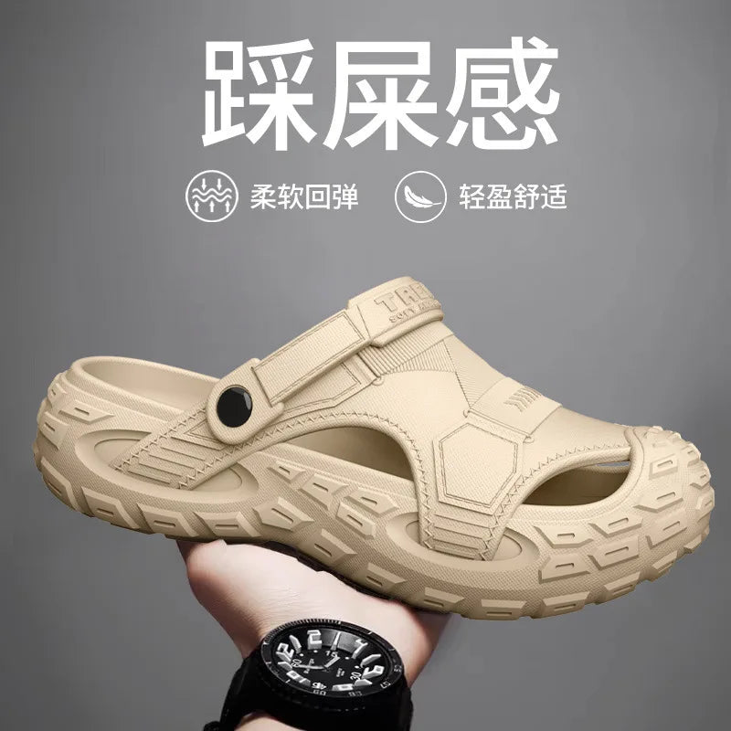 Men's Lightweight Anti-Slip Outdoor Sandals | Sizes 36–49 Men's Outdoor Sandals Axl Khaki 42-43