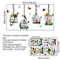 Butterfly Bird Cage Wall Stickers – Removable Home Decor Decals Wall Decal Stickers Axl A