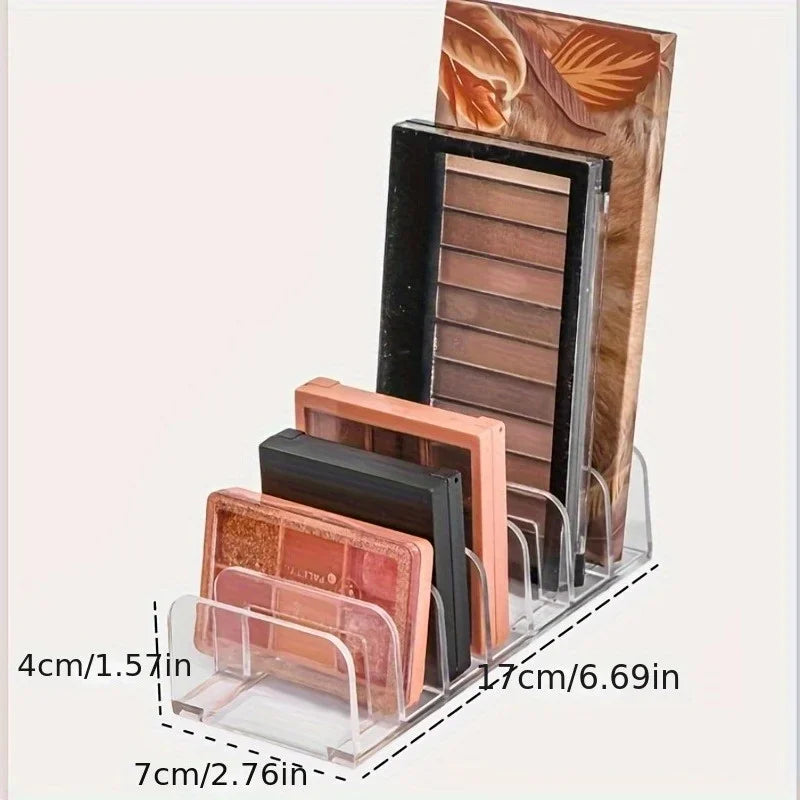 Clear Eyeshadow Palette Organizer – Set of 2 Makeup Storage Rack Makeup Storage Organizer Axl