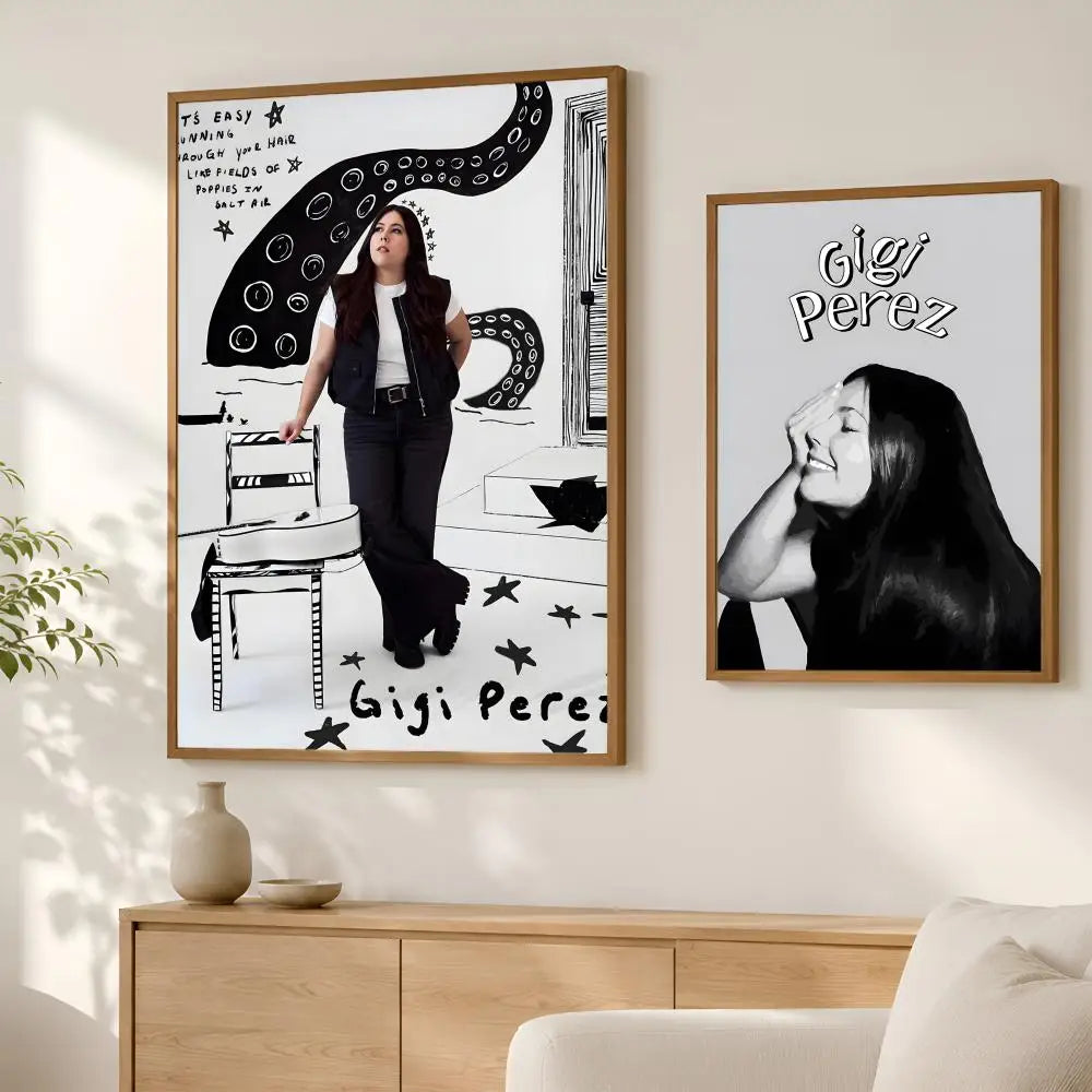 Gigi Perez HD PVC Self-Stick Wall Art Poster | Waterproof Décor Wall Art Poster Axl