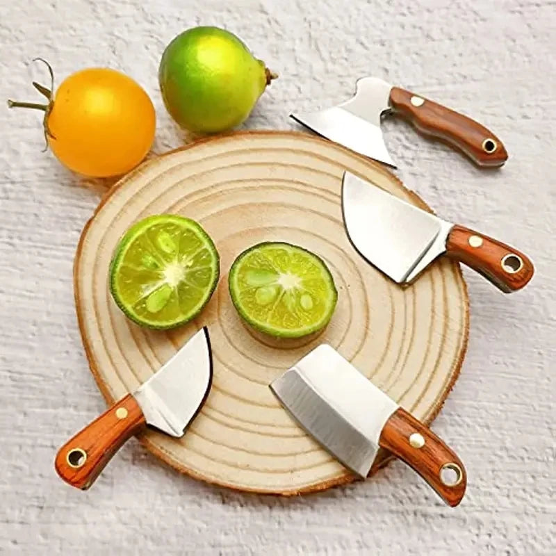 4-Piece Mini Stainless Steel Keychain Knife Set | Pocket Utility Mini Pocket Knife Set Axl