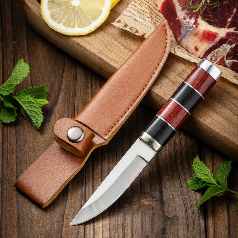 Stainless Steel Paring Knife – Wood Handle Fruit & Meat Knife Kitchen Paring Knife Axl