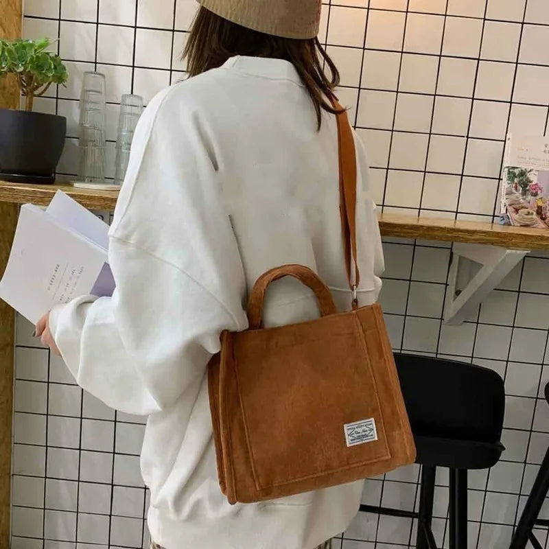 Women's Corduroy Crossbody Bag – Retro Vintage Shoulder Bag Crossbody Shoulder Bag Axl