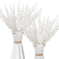 Artificial Eucalyptus Branches 5/10/20pc – Wedding & Home Décor Artificial Greenery Stems Axl White 20PCS
