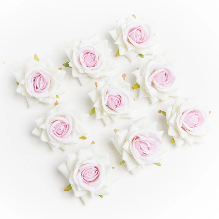 100 Pcs Silk Artificial Rose Heads – Wedding & Home Décor Artificial Silk Flowers Axl Color 13 50pcs