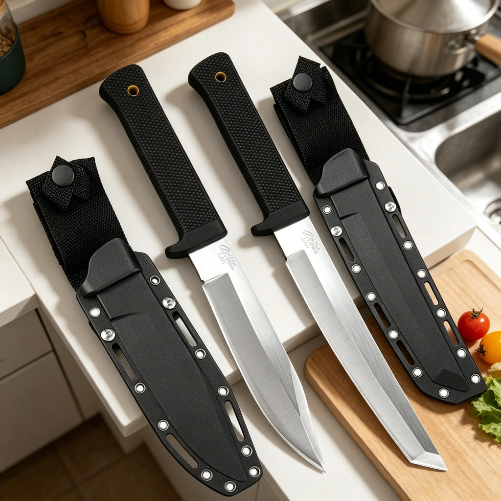 Fixed Blade Kitchen Knife Set with Sheaths – Boning & Slicing Kitchen Knife Set Axl