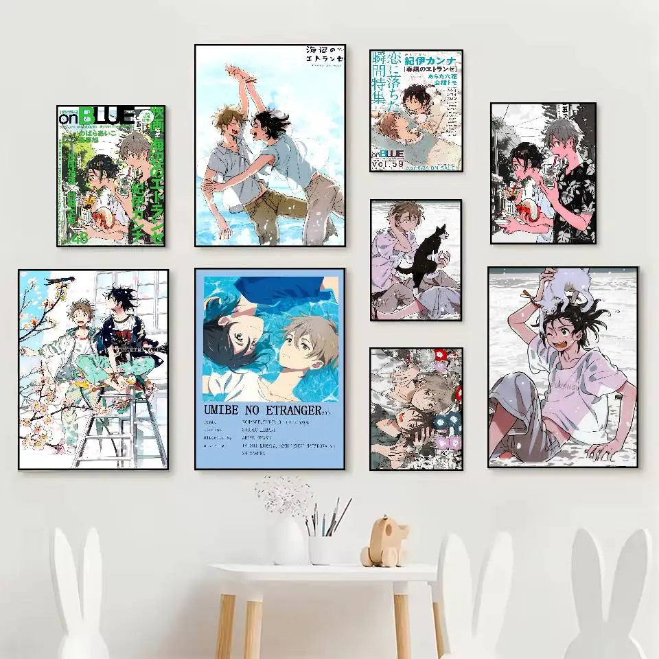 Anime Stranger by the Shore Poster – Self-Adhesive Waterproof HD Anime Wall Poster Axl
