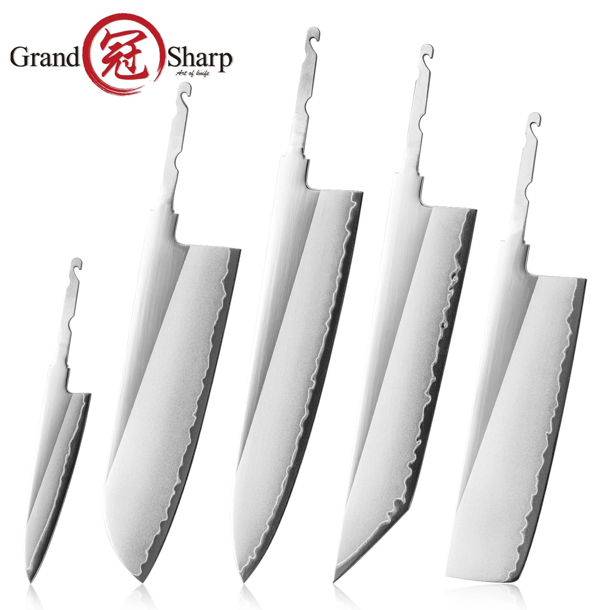 Grandsharp DIY Blade Blank – PM204 3-Layer Composite Steel Knife DIY Knife Blade Blank Axl