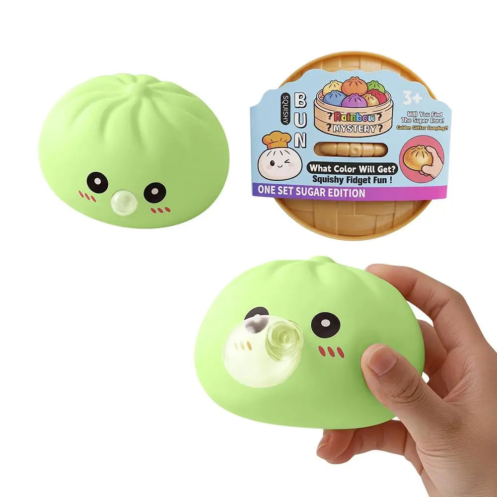 Squishy Dumpling Fidget Toy – Slow Rising Bubble Sensory Ball Squishy Fidget Toy Axl Green