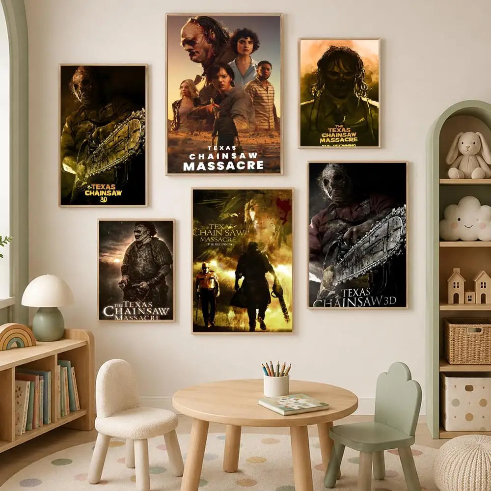 Texas Chainsaw Massacre HD PVC Self-Stick Wall Art Poster Wall Art Poster Axl