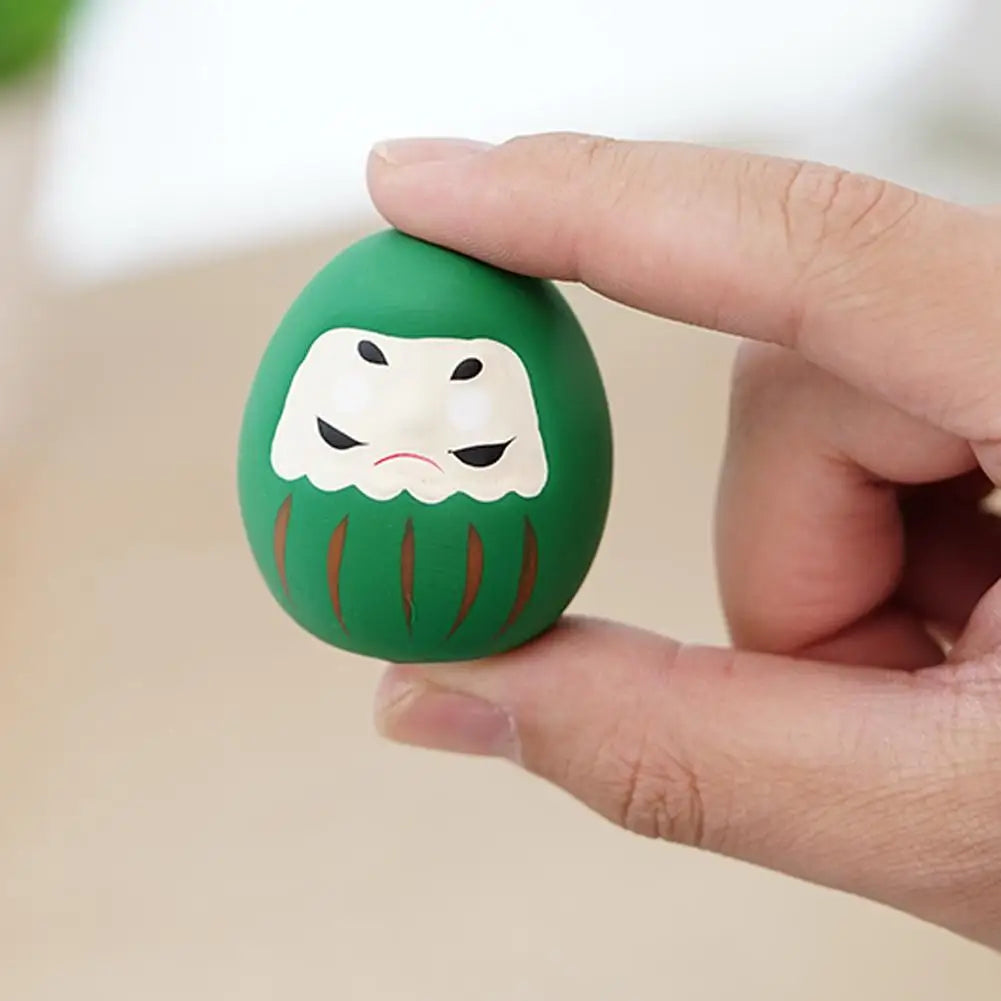 Japanese Ceramic Daruma Doll – Lucky Charm Home Decor Ornament Ceramic Figurine Axl