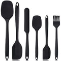 6-Piece Silicone Spatula Set – Heat Resistant & Food Grade Silicone Spatula Set Axl Black