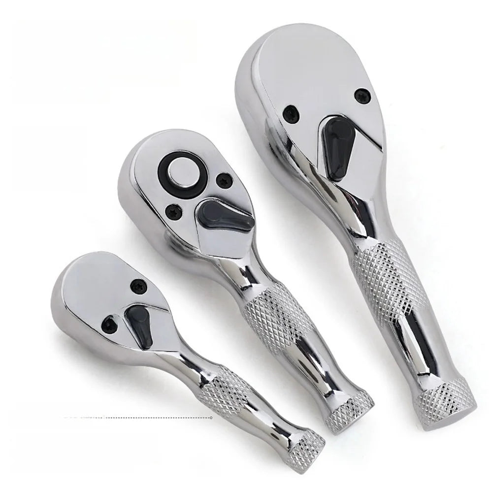 72-Tooth Quick Release Ratchet Wrench – 1/4 3/8 1/2" Drive Set Ratchet Wrench Set Axl