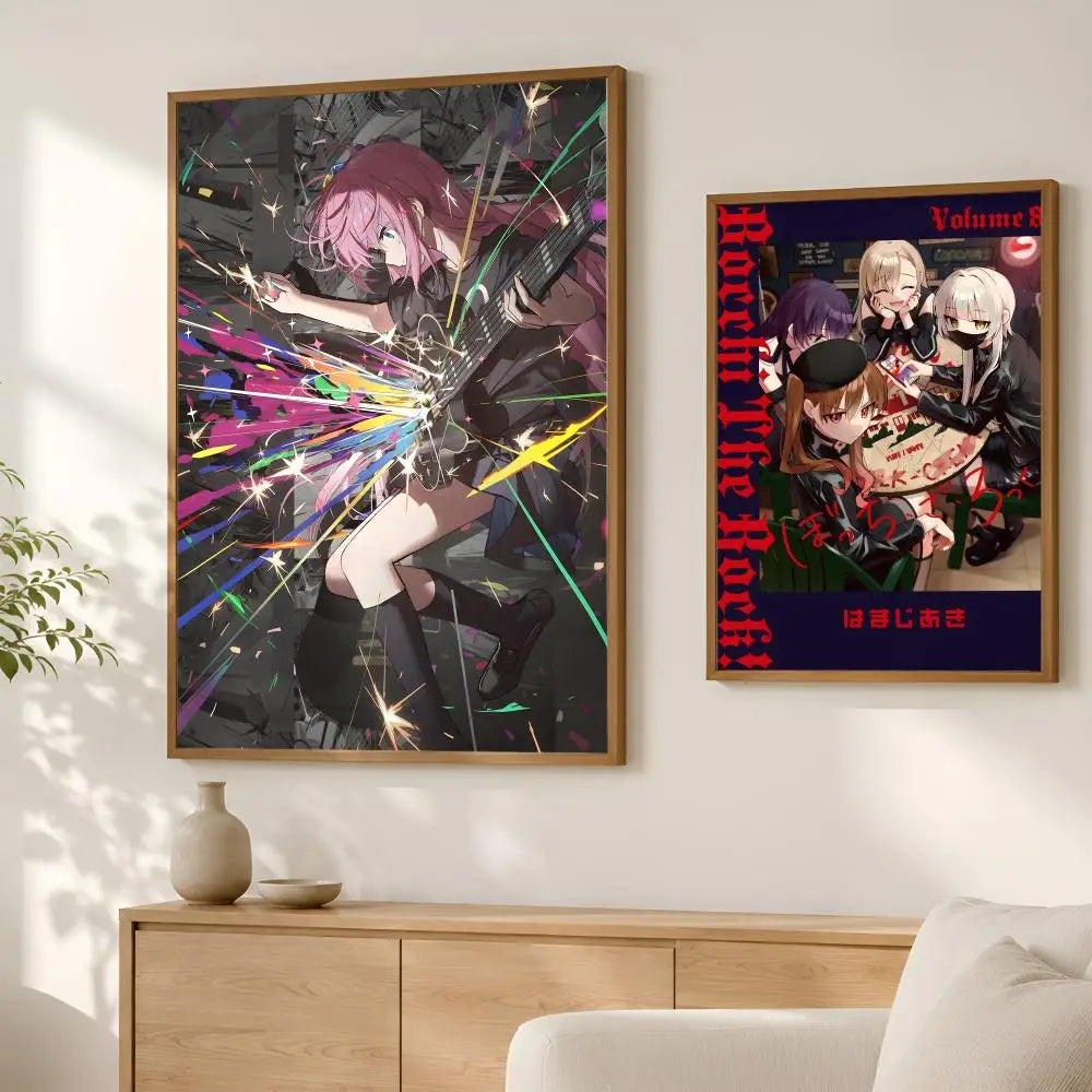Bocchi the Rock Anime Wall Poster – Self-Stick HD Waterproof Anime Wall Poster Axl
