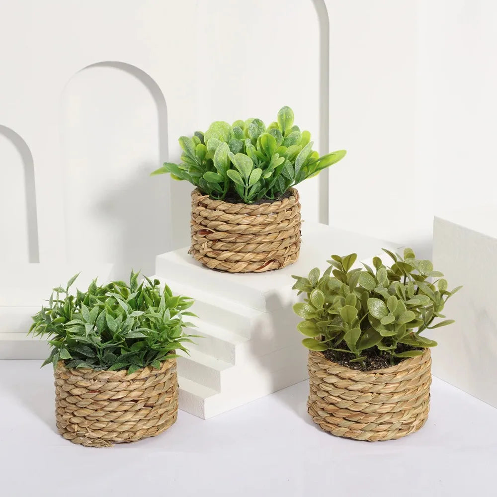 11cm Artificial Eucalyptus Potted Plant – Faux Green Decor Artificial Potted Plant Axl