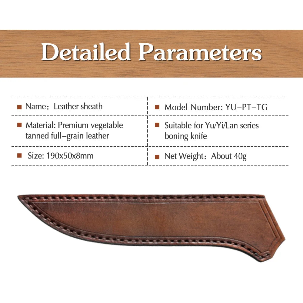 XINZUO Full-Grain Leather Knife Sheath | Chef & Utility Cover Leather Knife Sheath Axl Leather sheath 08 China Mainland