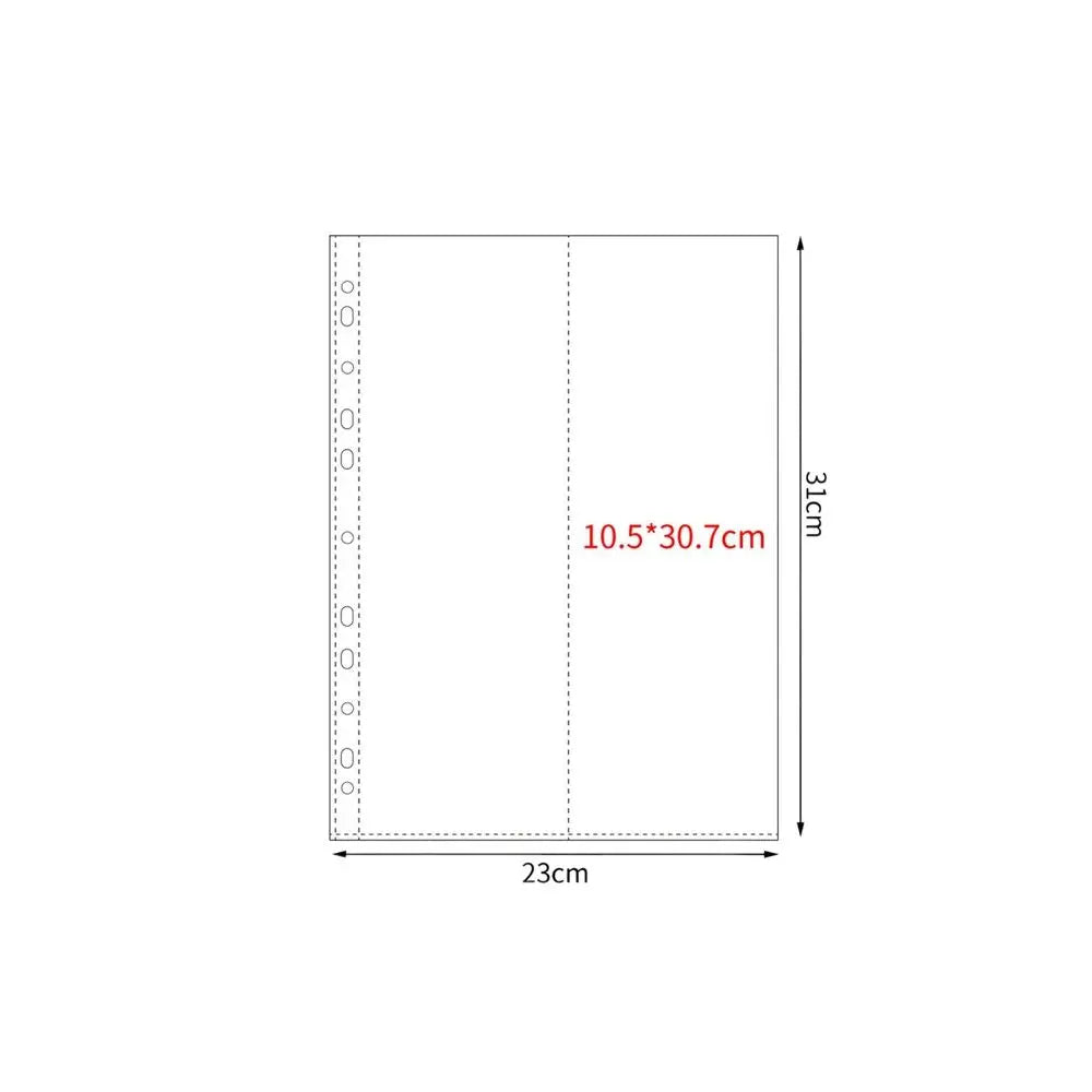 A4 Kpop Binder Refill Sheets – 10 Pc Multi-Pocket PP Sleeves Binder Refill Sleeves Axl Vertical 2 grids