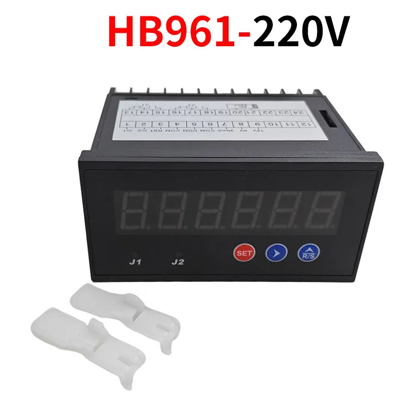 CNMAWAY HB961 6-Digit Reversible Raster Counter 12V 24V 220V Digital Counter Meter Axl HB961 220V