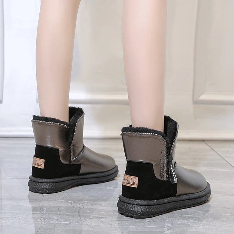 Women's Plush Ankle Snow Boots – Zip Winter Boots EU 34–48 Women's Snow Boots Axl