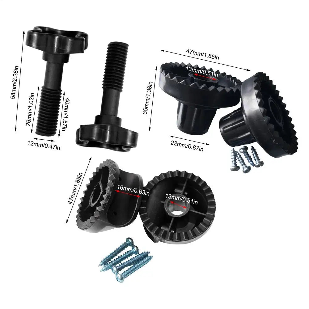 Swing Chair Canopy Bracket Replacement Kit – Rustproof Outdoor Swing Canopy Frame Kit Axl set