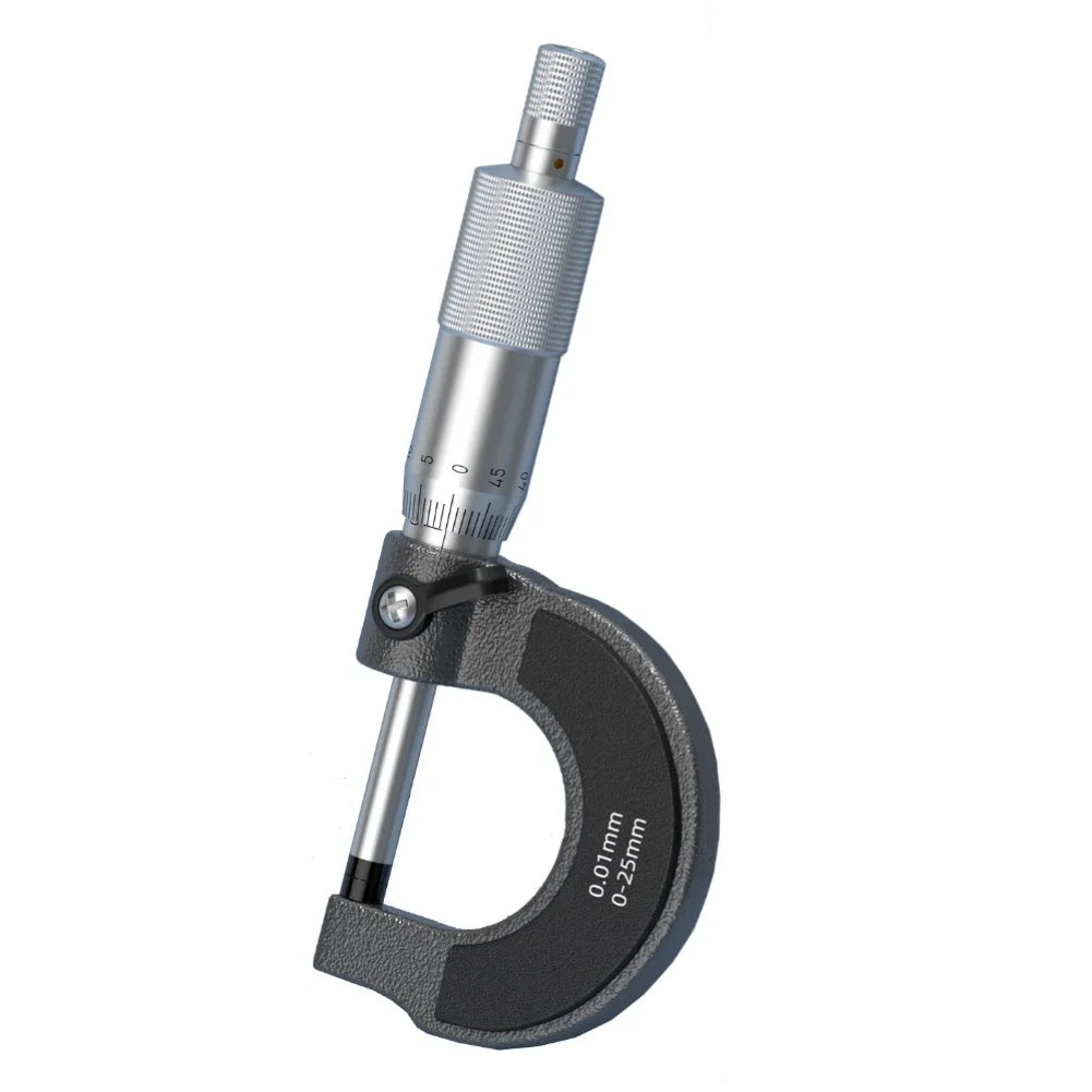 Outside Micrometer 0–25mm 0.01mm Precision Measuring Tool Outside Micrometer Axl Black China Mainland