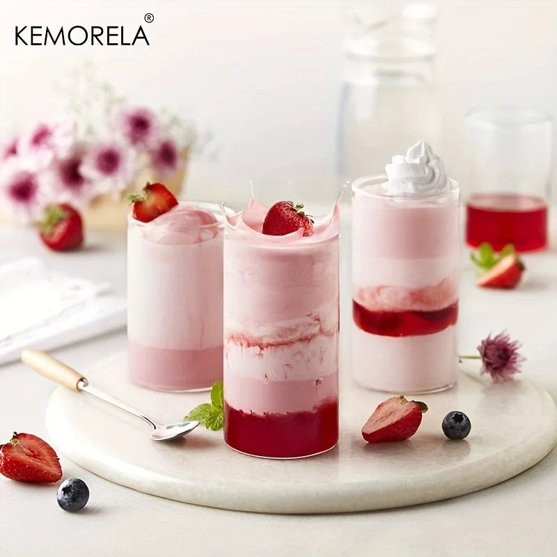 KEMORELA Borosilicate Drinking Glasses Set – BPA Free, 4 or 6 Pc Drinking Glasses Set Axl