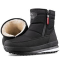 Men's Waterproof Snow Boots – Plush Lined Non-Slip Ankle Boot Men's Snow Boots Axl black 41
