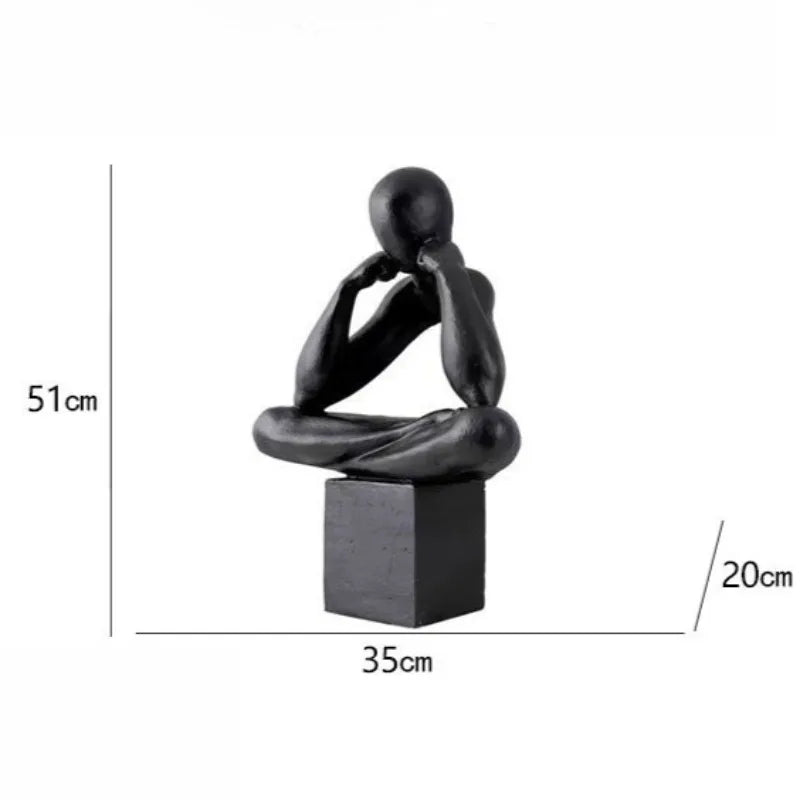 Abstract Resin Sculpture Figurine – Modern Luxury Home Décor Decorative Sculpture Axl