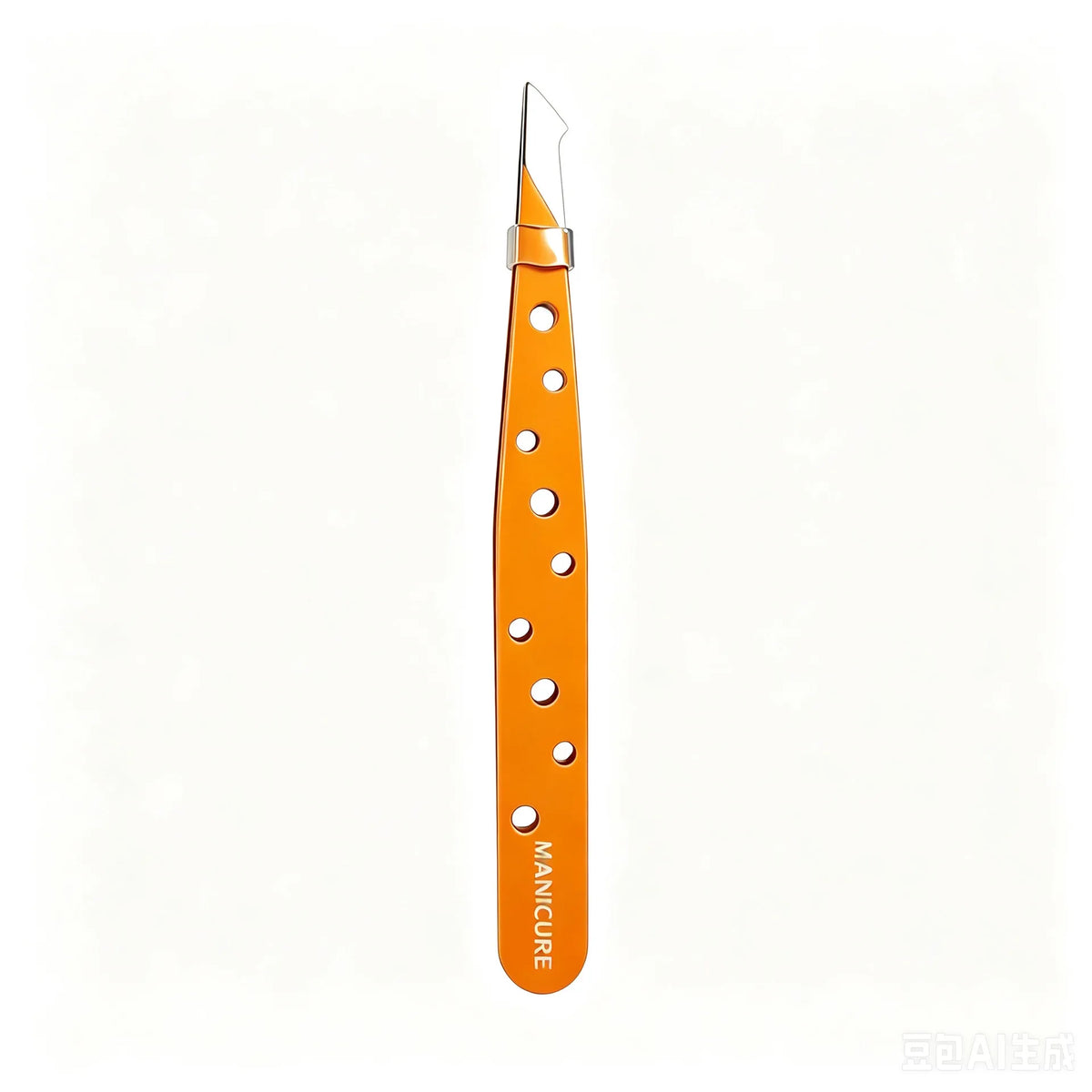 Stainless Steel Slant Tip Eyebrow Tweezers | Makeup Tool Eyebrow Tweezers Axl Orange round-hole ey 1