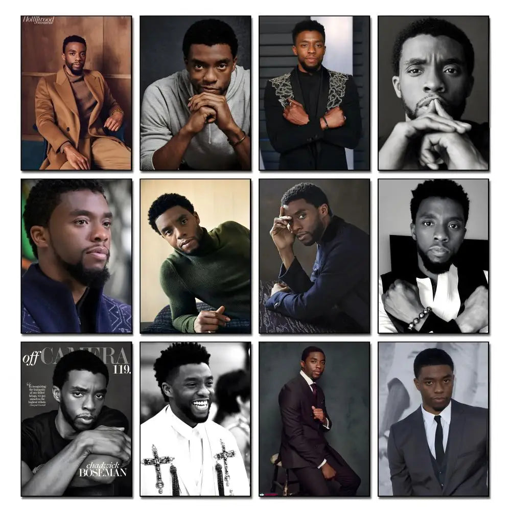 Chadwick Boseman HD Art Poster | Waterproof Wall Decor Wall Art Poster Axl