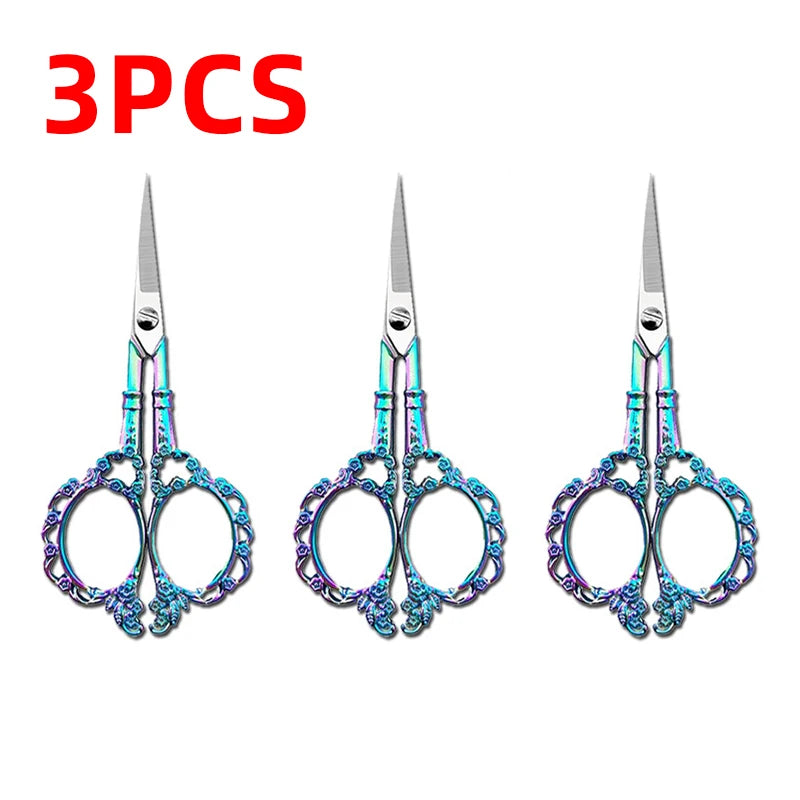 Vintage Stainless Steel Tailor Scissors – Sewing & Embroidery Tailor Scissors Axl Multicolor 3pcs