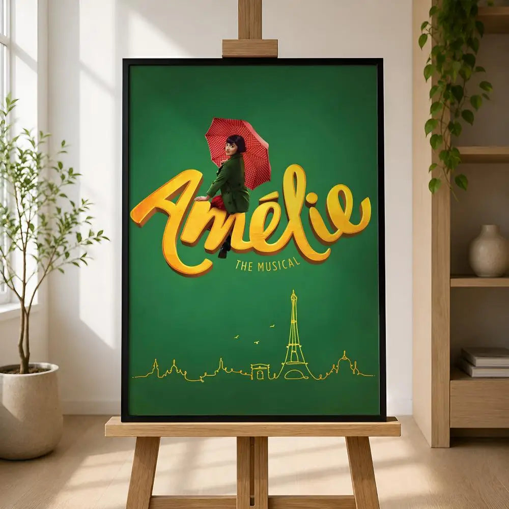 Amélie Movie Poster – Peel & Stick Waterproof PVC Wall Art Movie Wall Poster Axl