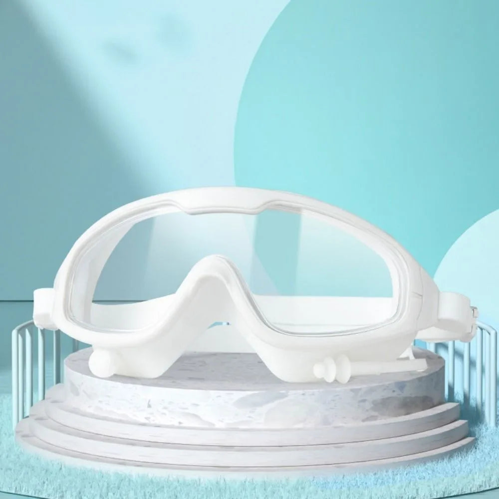 Wide Frame Anti-Fog Swimming Goggles – UV Protection Adults Swimming Goggles Axl White-Adult
