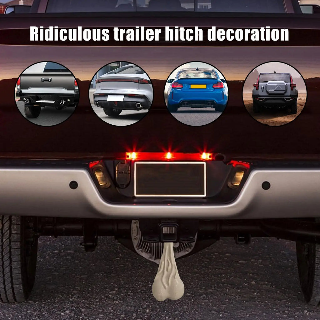Truck Bumper Ball Nuts – Funny Vehicle Ornament Gag Gift Bumper Ornament Axl