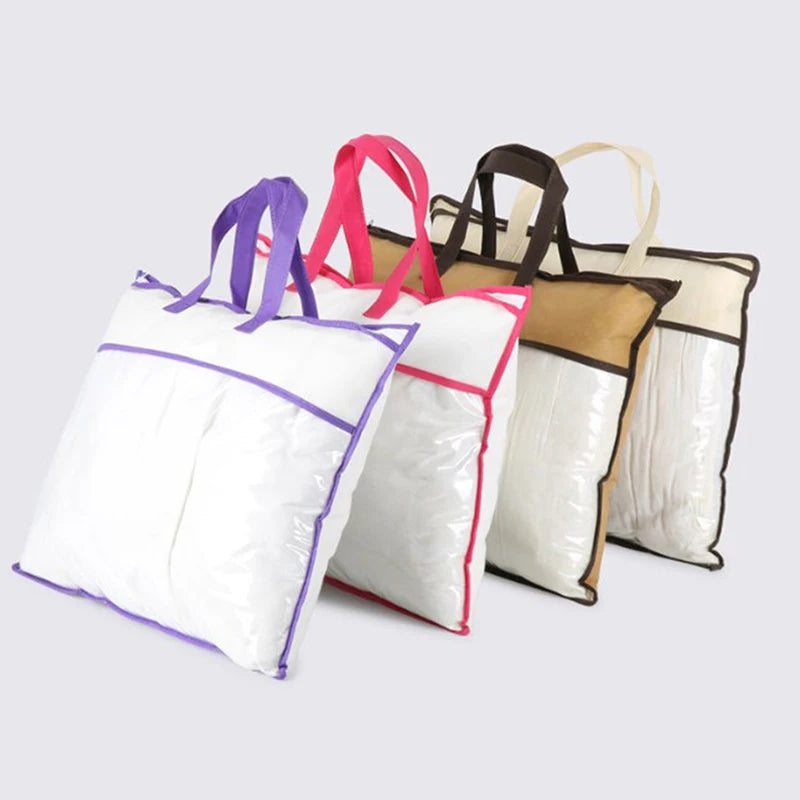 Non-Woven Zipper Storage Bag – Dustproof Quilt & Blanket Tote Storage Organizer Bag Axl