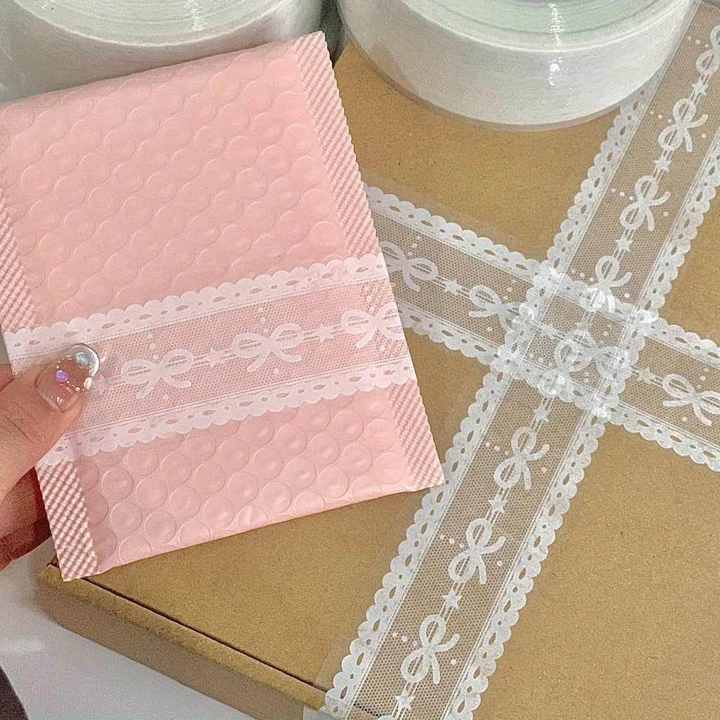Elegant Floral Decorative Transparent Tape – Gift Wrapping Decorative Tape Axl
