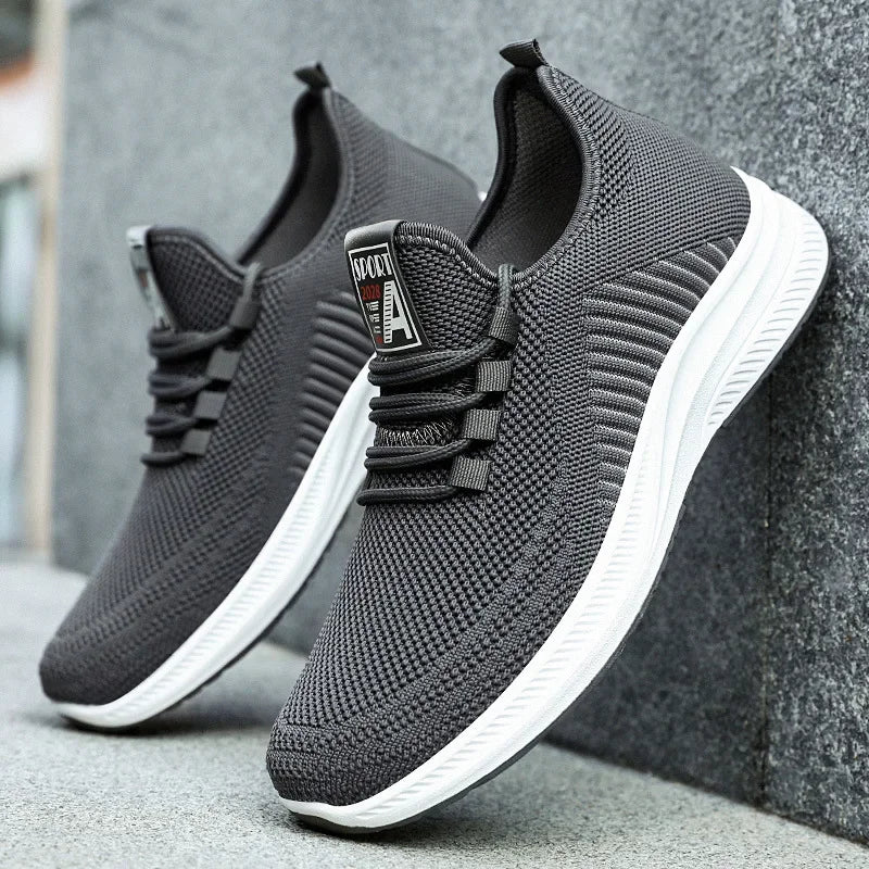 YBQJOO Men's Breathable Mesh Sneakers – Soft Sole Casual Shoes Men's Casual Sneakers Axl
