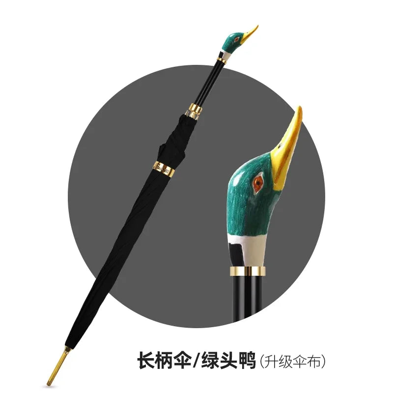 XL Skull Head Long Handle Windproof Golf Umbrella – Men's Gift Long Handle Umbrella Axl Aluminum Style 8 8K