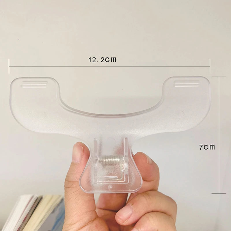 Frosted Transparent Book Page Holder Clip & Desk Memo Clip Book Page Holder Axl