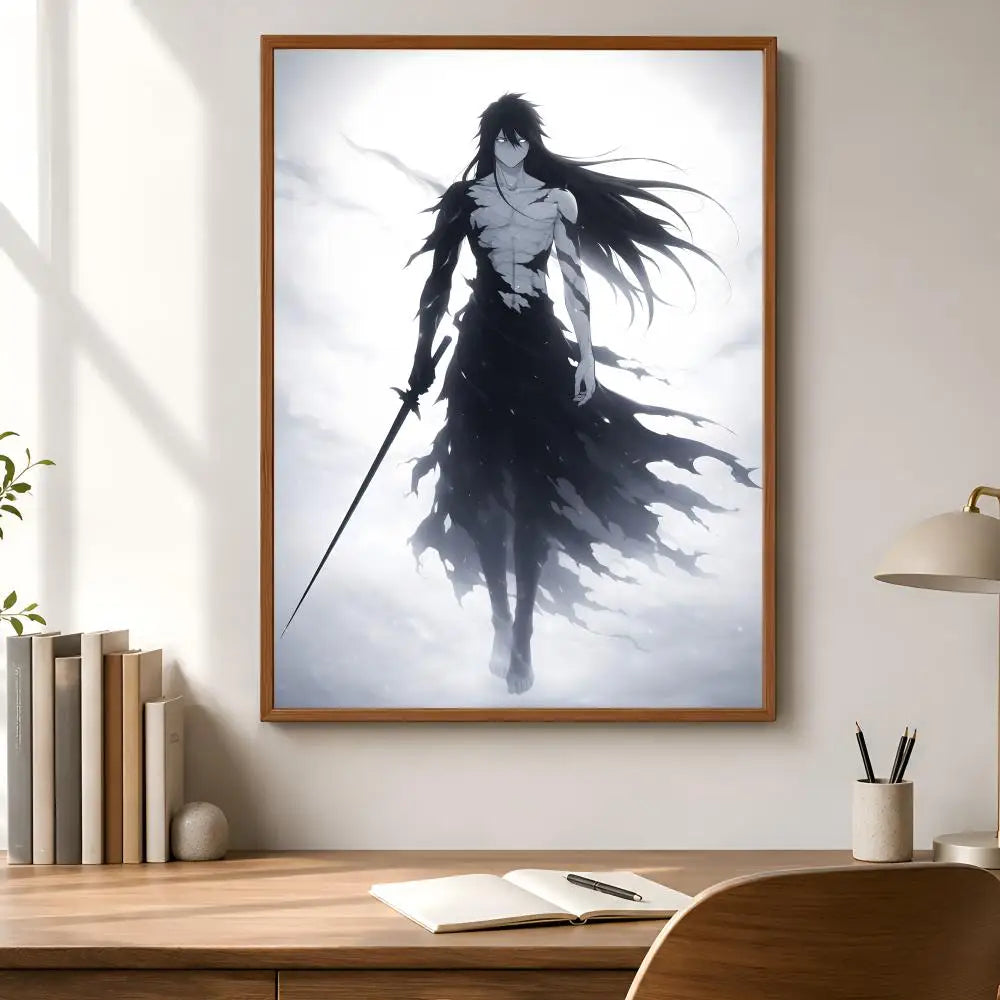 Ichigo Kurosaki Anime Wall Poster – HD Self-Adhesive Art Print Anime Wall Poster Axl