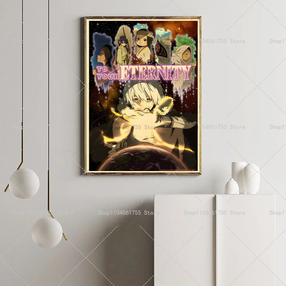 To Your Eternity Anime Poster – Waterproof Self-Adhesive Wall Art Anime Wall Poster Axl