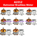 A2212 Brushless Outrunner Motor – RC Airplane & Drone Brushless RC Motor Axl 1800KV with plug