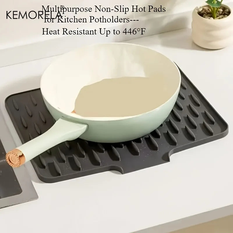 KEMORELA Silicone Drain Mat – Kitchen Countertop & Sink Mat Silicone Drain Mat Axl