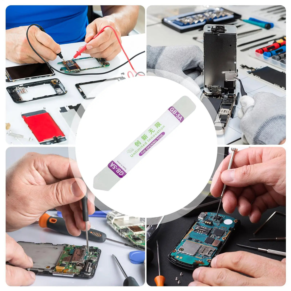 Stainless Steel Spudger Pry Tool – Phone & Tablet Repair Kit Electronics Repair Tool Axl