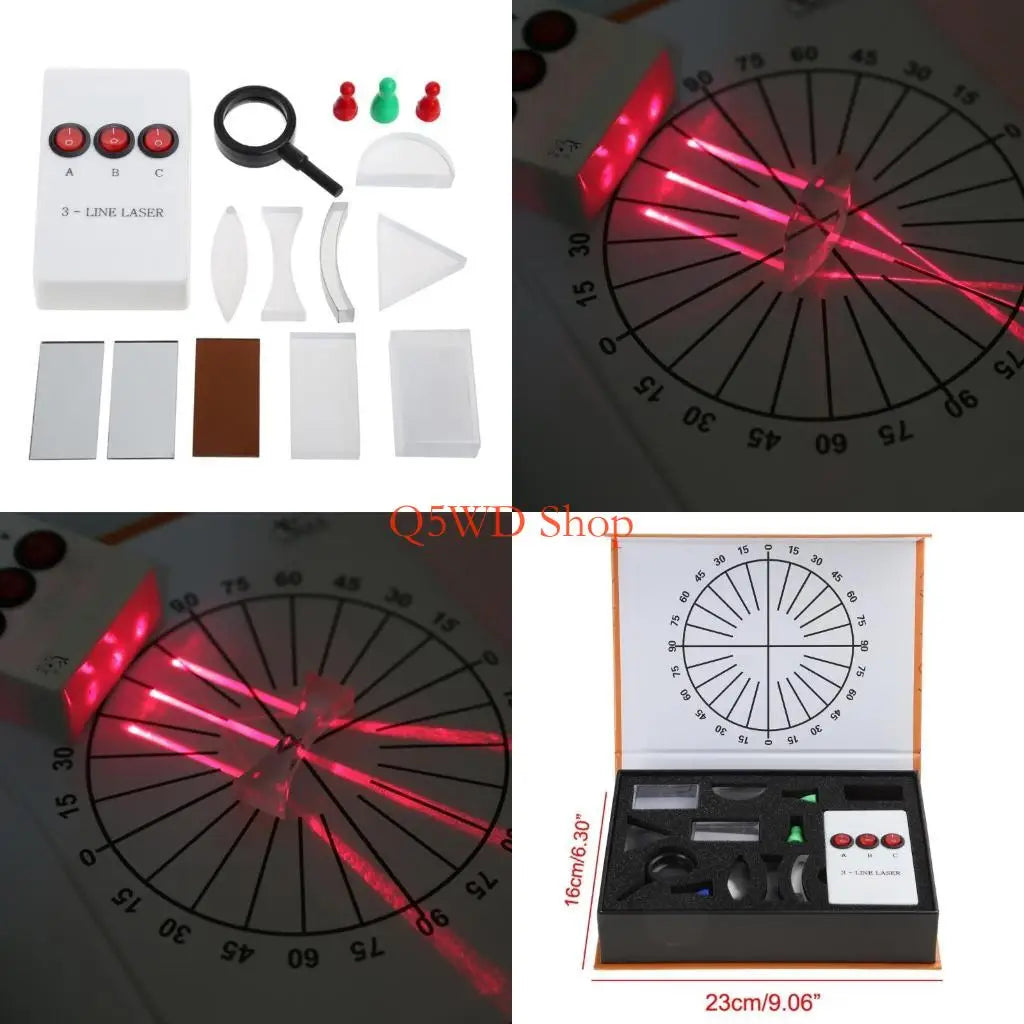 Optical Lens & Prism Set – Physics Light Experiment Kit Optics Experiment Kit Axl CN